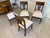 Set of 4 restored Biedermeier walnut armchairs. Dimensions: Height x Width x Depth 90 x 47 x 43 cm x Seat height 46 cm....
