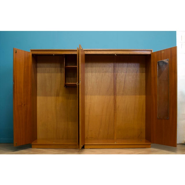 Mid-Century Modern Teak Wardrobe from Wrighton, 1960s For Sale - Image 3 of 12