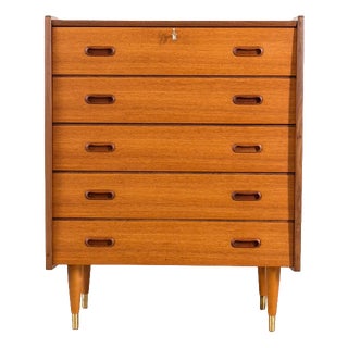 Scandinavian Teak Chest of Drawers, 1960s For Sale