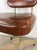 Mid Century Industrial Office Chair With Vintage Upholstery and Wheeled Base For Sale - Image 10 of 12
