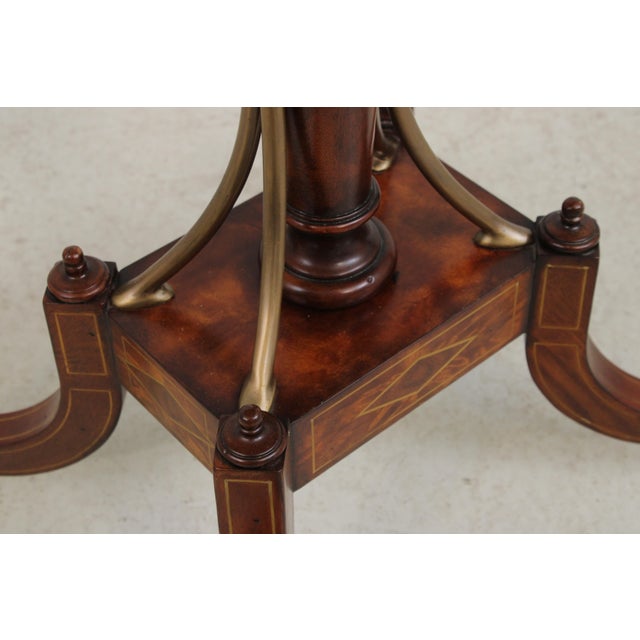 Theodore Alexander Regency Style Mahogany Inlaid Table For Sale - Image 16 of 18