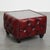 Cowhide Chesterfield Coffee Table in Red Color with Glass Top For Sale - Image 12 of 12