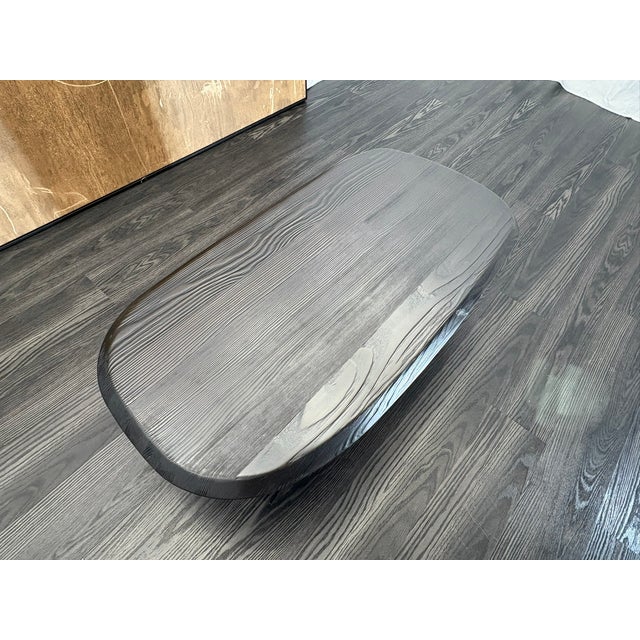 Rh Leon Rectangular Coffee Table 48" | Black Douglas Fir | Designed by Harrison & Nicholas Condos For Sale - Image 9 of 18