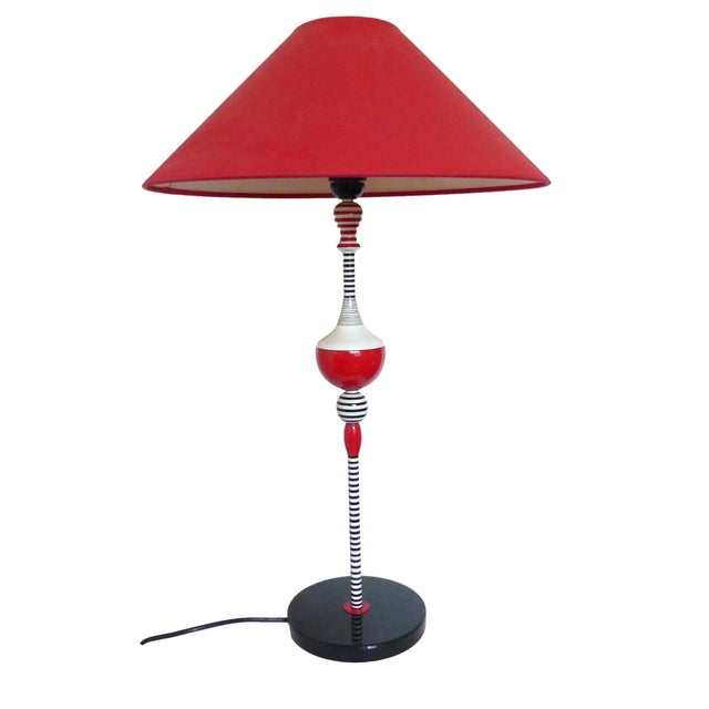 Postmodern Table Lamp from Olivier Villatte, 1980s For Sale - Image 11 of 11