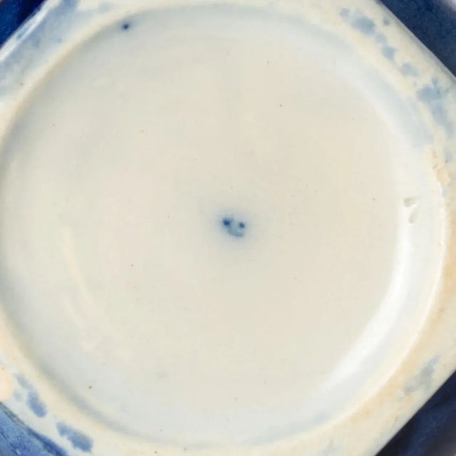 19th Century Flow Blue Sugar Bowl For Sale - Image 9 of 10