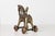 Indian Antique Indian Brass Temple Horse on Wheels With Rider For Sale - Image 3 of 15