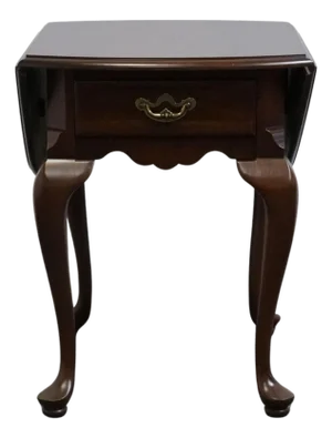 Thomasville Furniture Collector's Cherry Traditional Style 38" Pembroke Drop Leaf Accent End Table