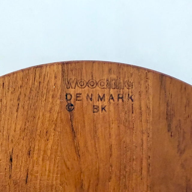 Brown 1960s Birgit Krogh Woodline Teak Cheese Board With Cover / Bowl For Sale - Image 8 of 10
