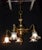Art Deco French Brass Five-Light Chandelier with Opaline Glass Shades, 1920s For Sale - Image 11 of 18