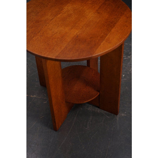 Brown Modernist Side Table, 1930s For Sale - Image 8 of 11