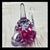 St Clair Art Glass Teapot Sculpture Pink Floral Blue Cased Glass Rare For Sale - Image 4 of 9