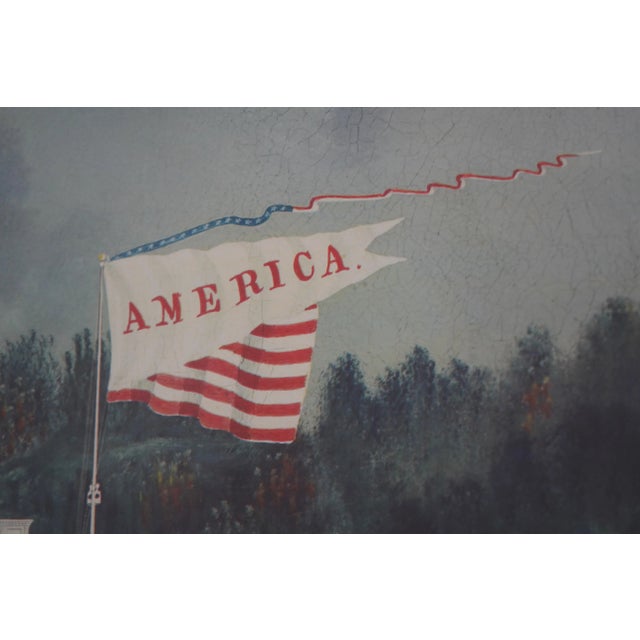 Vintage James Bard America on the Hudson River Steamship Print For Sale - Image 13 of 15