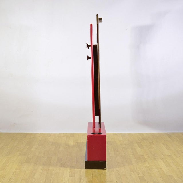Space Age Red Coat Rack from Luigi Sormani, 1970s For Sale - Image 6 of 9