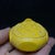 Vintage Faux Ivory Carved Snuff Bottle - Yellow Relief Design For Sale - Image 4 of 9