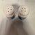 Vintage 1987 Happiness Is Homemade Goose Bow Salt Pepper Shakers Set Blue White For Sale - Image 4 of 9