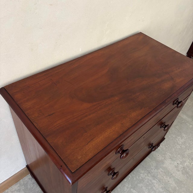 English Mahogany Chest of Drawers For Sale - Image 3 of 7