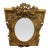 Large Ornate Rococo Revival Gold Floral Wood & Composition Wall Mirror For Sale