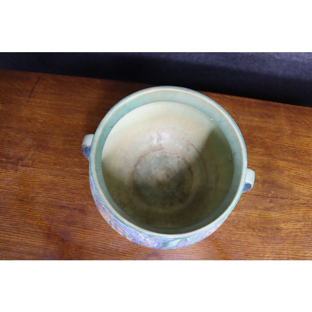 Early 20th Century Roseville Pottery Baneda Jardiniere, Pattern 626-8 For Sale - Image 5 of 13