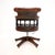 1950s Antique Leather Swivel Captains Desk Chair, 1950s For Sale - Image 5 of 11