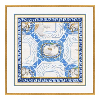 Equitation in Blue Framed Art Print by Dana Gibson For Sale
