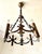 Brutalist Neo-Gothic 4-Light Chandelier, 1950s For Sale - Image 6 of 10