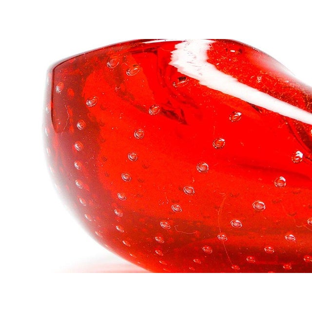 Sommerso Murano Glass Bowl by G. Ferro, Italy, 1950s For Sale - Image 4 of 9