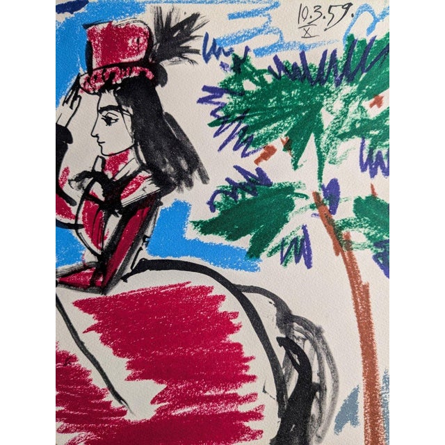 Pablo Picasso, The Knight Girl (Jacqueline Riding), 1961, Lithographs in Color, Set of 2 For Sale - Image 10 of 13
