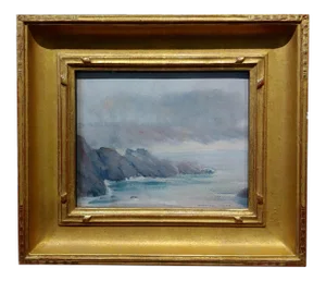 William Posey Silva -Marine Mist in a Costal View of Carmel-Painting