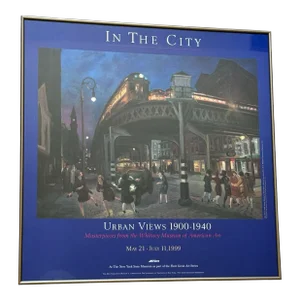 In the City 1993 Framed Exhibit Poster, Whitney, Sloan - 6th Ave Elevated at 3rd St.