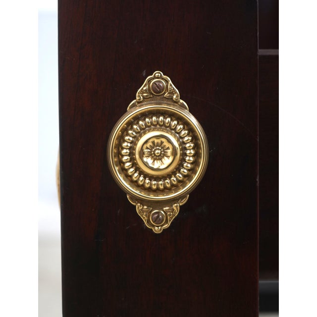 Stickley Rice Carved Mahogany Queen Size 4 Post Bed For Sale In Philadelphia - Image 6 of 18