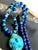2020s Artisan One-of-a-Kind Gemstone Necklace With Vintage Arizona Turquoise, Lapis Lazuli & Blue Chalcedony For Sale - Image 5 of 18