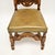 Wood Antique Leather and Oak Side Chair, 1920s For Sale - Image 7 of 9