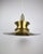 Danish Modern Space Age Brass Pendant Lamp from Lyskær Belysning, 1977 For Sale - Image 3 of 11