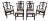 Set of 6 Stickley Chippendale Style Mahogany Dining Room Chairs For Sale