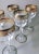 Gold Italian Louis XVI Style Water Goblets with Gold Rim, 1970s, Set of 6 For Sale - Image 8 of 13
