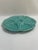 French Country 1940s French Gien Turquoise Majolica Oyster Plate For Sale - Image 3 of 14