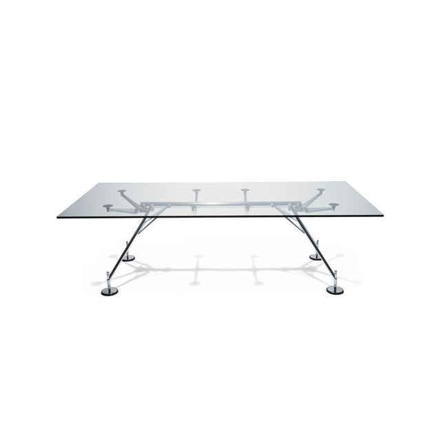 Crystal Nomos Table by Norman Foster for Tecno, Italy, 1989 For Sale - Image 10 of 18