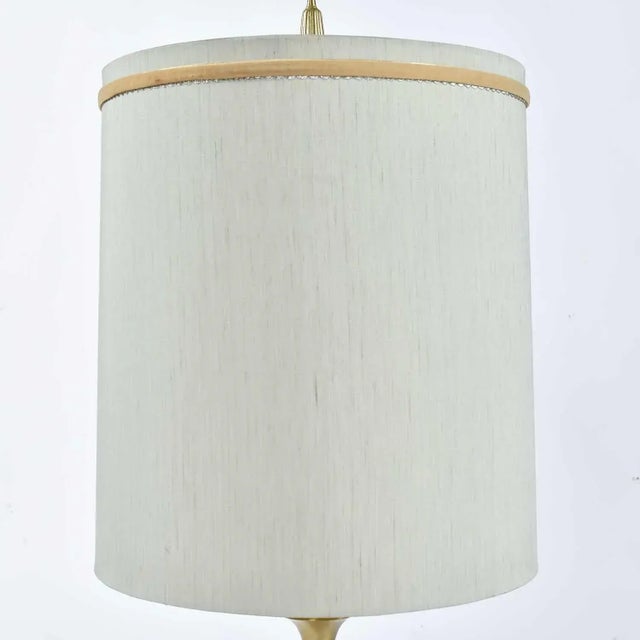 Rembrandt Lamp Company Rembrandt Teal and Gold Hourglass Shaped Midcentury Table Lamp For Sale - Image 4 of 12