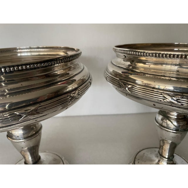Antique Silver Metal Centerpieces, 1890s, Set of 2 For Sale - Image 3 of 13