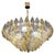Large Amber and Grey Poliedri Murano Glass Chandelier For Sale - Image 14 of 14
