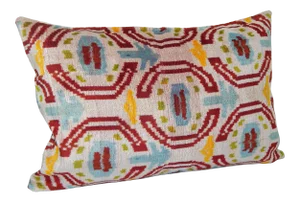 Hand Loomed Ikat Velvet Cover