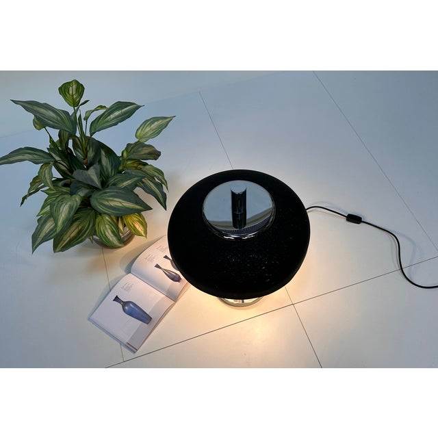 Brutalist Chromed Steel and Metal Table Lamp from Sölken Leuchten, 1970s For Sale - Image 10 of 18