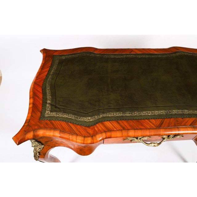 Antique French Burr Walnut Writing Table, 1870 For Sale - Image 10 of 18