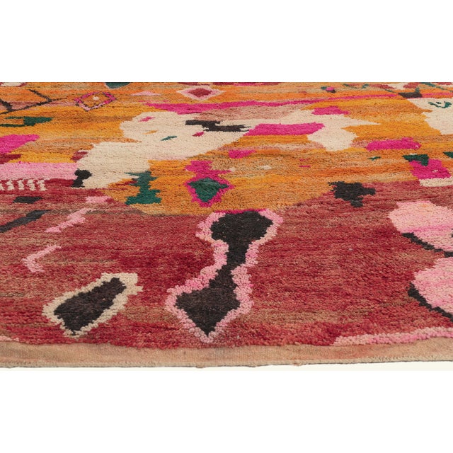 Berber Tribes of Morocco Contemporary Boujad Moroccan Rug, 09'11 X 13'04 For Sale - Image 4 of 10