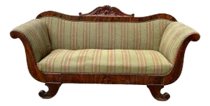 Antique Charles X Style Gondole Sofa, 19th Century