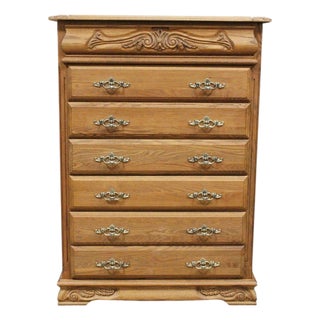 Oakwood Interiors Oak Chest of Drawers For Sale