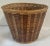 No vintage wicker wastebasket.