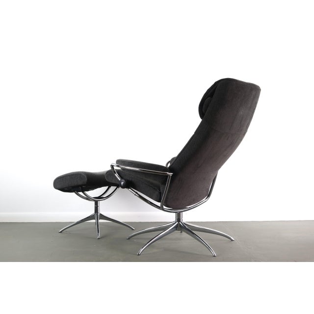Ekornes ASA Stressless Spider-Based Office Chair and Ottoman by Ekornes - a Pair For Sale - Image 4 of 9
