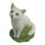Vintage Aynsley Fine Porcelain Bisque Cat Figurine From England For Sale