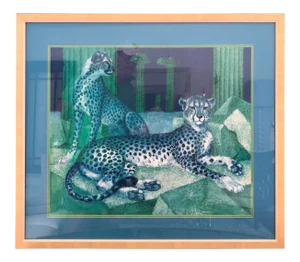 1969 Cheetah Print Girard Dac Ny, Framed